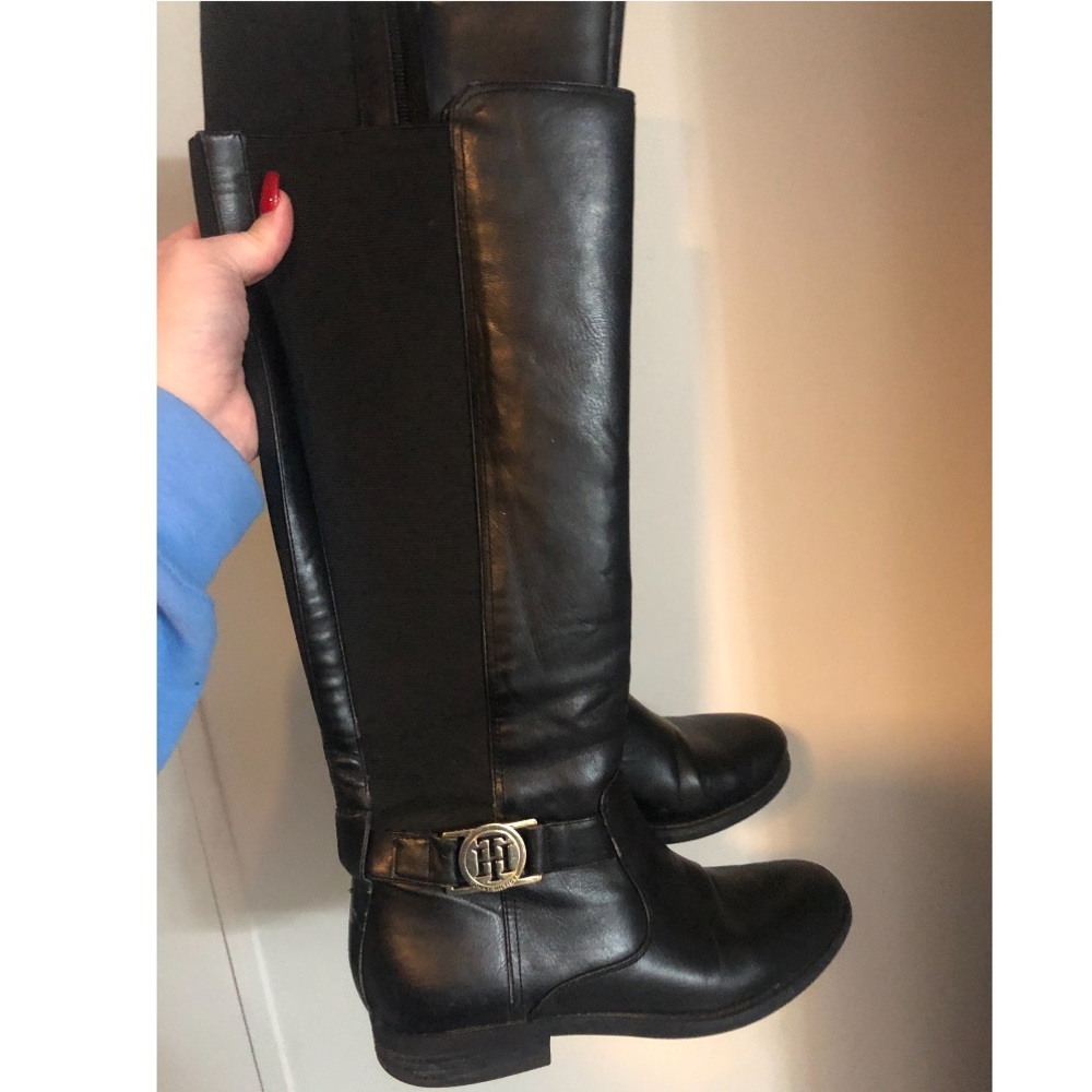 Black & Gold Tommy Hilfiger Boots